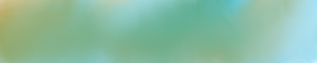 Abstract painting with soft brush strokes in calming green and blue hues