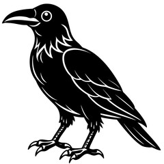 Obraz premium crow on a branch