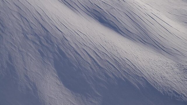 Schneebedeckte H&auml;nge mit feinen Linien, ruhige winterliche Atmosph&auml;re, Gemmi Pass, Plattenh&ouml;rner, Leukerbad, Leuk, Wallis, Schweiz, Europa
