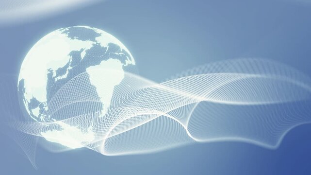 Cyberspace and global network concept