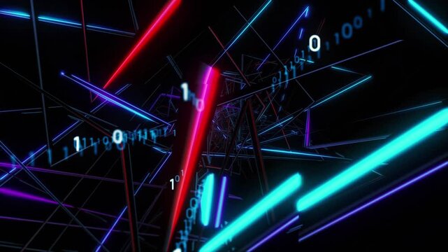 Cyberspace and digital technology concept