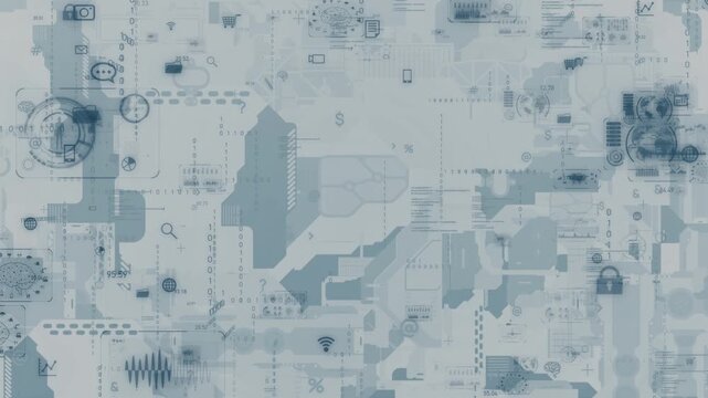 Cyberspace and digital technology concept