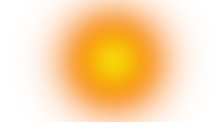 Orange sun glow effect PNG, Abstract sun burst light, Warm orange circle glow isolated © Arslan