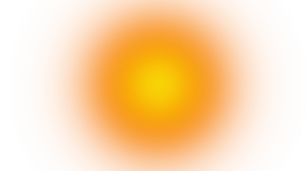 Orange sun glow effect PNG, Abstract sun burst light, Warm orange circle glow isolated