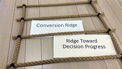Visual Representation of Conversion Ridge and Decision Progress in Strategic Planning Framework