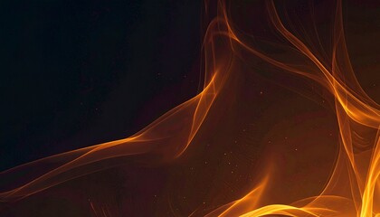 炎は見えず暖色の光波と熱ゆらぎだけが暗背景の中で静かに脈動する。
落ち着いた暖かさを感じる極めてミニマルな火光テクスチャ。