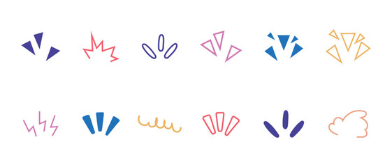 surprise burst ray icon set, Explosion, Burst, and Surprise Ray icon set, burst surprise doodle icon.