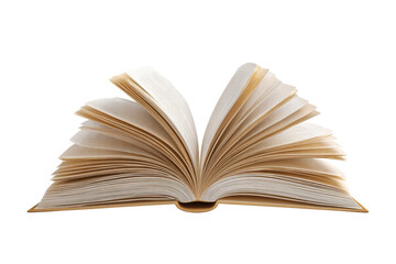 Fototapeta premium The book is open to a page with a large word 