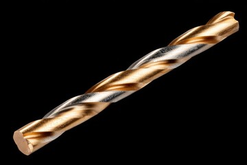 Precision high-speed steel twist drill bit with unique design for effective drilling applications in woodworking and metalworking tasks