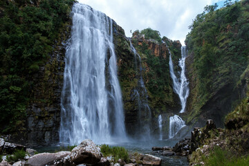 Obraz premium Discover Lisbon Falls along the Panorama Route in South Africas stunning natural landscape