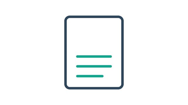 Coverage icon animation. Animation related to benefit. Suitable for user interface, provide visual feedback and more. Alpha channel, transparent background