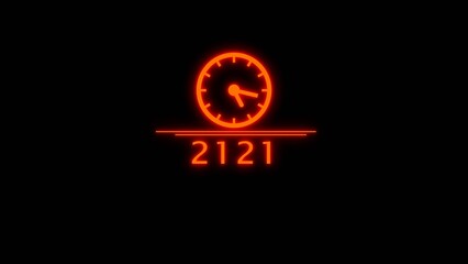 New year countdown clock icon illustration. Timer clock icon. Time management clock symbol.