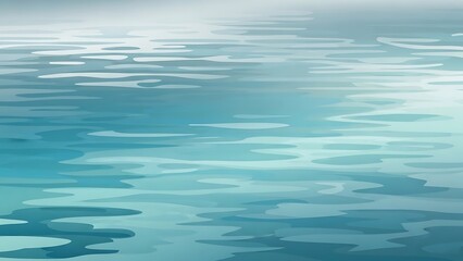 Fototapeta premium Abstract illustration of rippling water surface tranquil scene