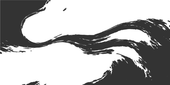 An eagle and black dragon vector illustration in a black and white tattoo design featuring grunge ink splashes, splatters, and a nature tree silhouette pattern with liquid paint textures