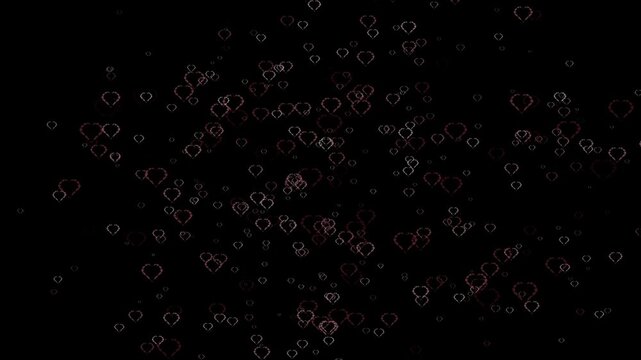 Animated heart pattern background with soft colors and gentle motion creating a romantic and playful atmosphere suitable for love themes valentine projects celebrations and decorative motion graphics.