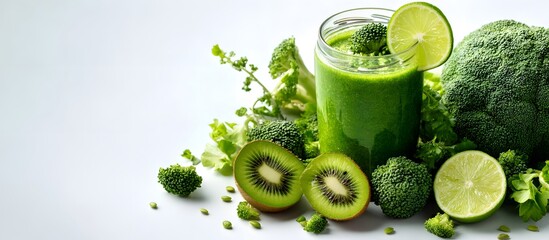 green detox smoothie for a healthy diet