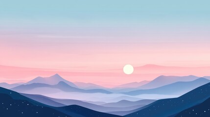 Pastel Sky Background Illustration