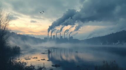 Pollution in a Beautiful Landscape