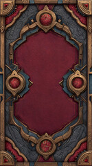 World of epic fantasy style background with cinematic atmosphere and centered empty copy space