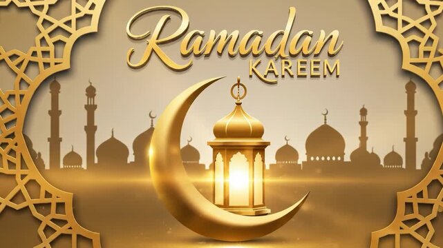 golden mosque in the night