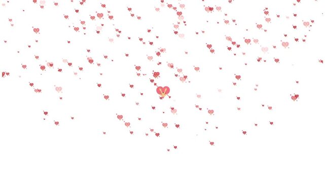 Animated heart pattern background with soft colors and gentle motion creating a romantic and playful atmosphere suitable for love themes valentine projects celebrations and decorative motion graphics.