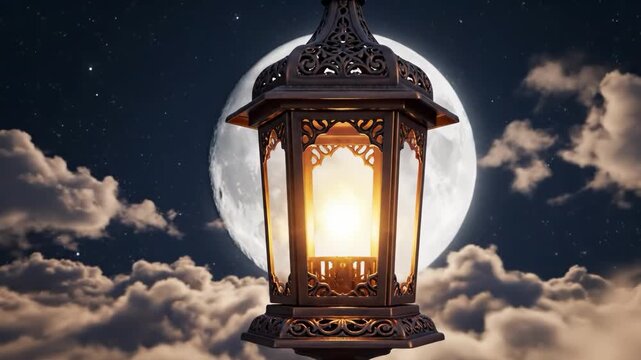 old lantern on the wall