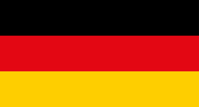 German flag showing black, red, and gold stripes