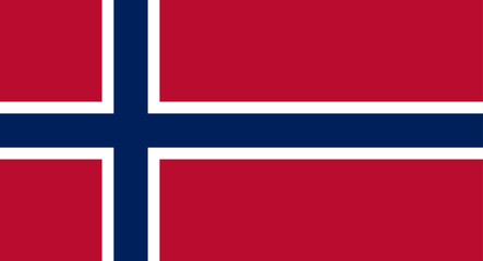Fototapeta premium Norway national flag representing the Scandinavian country symbol