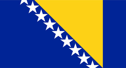 Bosnia and Herzegovina flag illustrating national symbolism and identity © WinWin