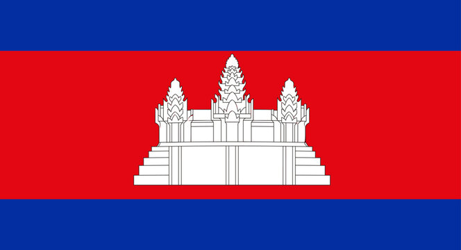 Cambodia national flag representing country, nationality, and cultural identity