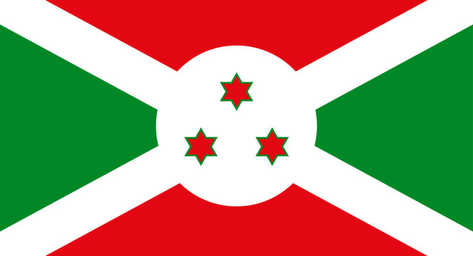 Burundi national flag representing national unity