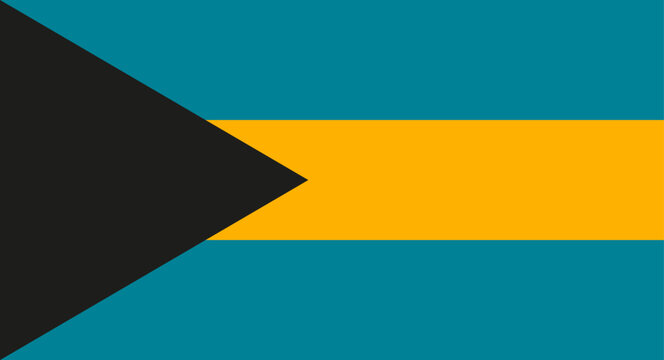 Bahamas flag waving representing national identity and symbol