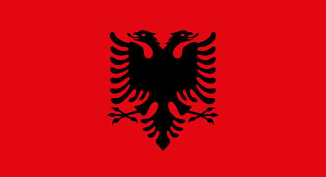 Albania flag proudly representing nation and European identity