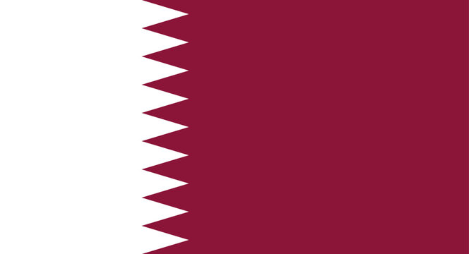 Qatar national flag creating a clean graphic background