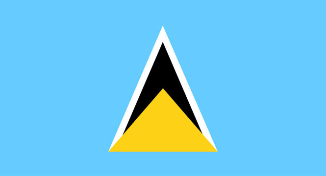 Saint Lucia national flag representing Caribbean nation pride