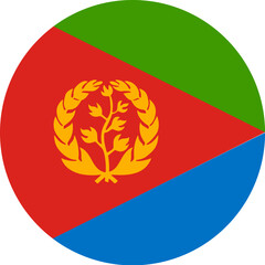 Fototapeta premium Eritrea national flag symbol representing sovereignty and identity