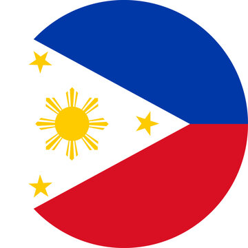 Philippines flag icon showing national identity and country symbol