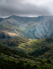 Fototapeta premium mountain landscape with clouds