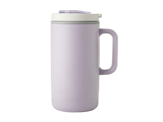 Lavender insulated tumbler with handle and lid