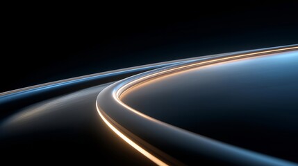 An advanced IT concept shows a continuous data stream that flows inside a glowing pipeline, with soft ambient light emphasizing speed, connectivity, and innovation. cinematic color correction,