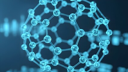 Fondo abstracto de estructura molecular cient&iacute;fica