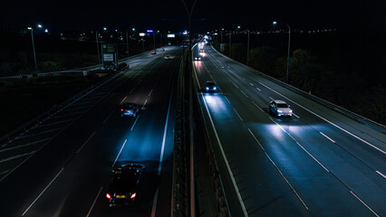 Highway at night
