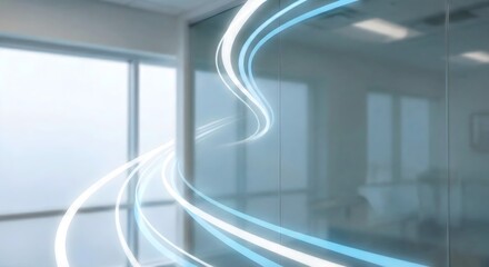 Abstract Healthcare Background with Soft Blue Shapes