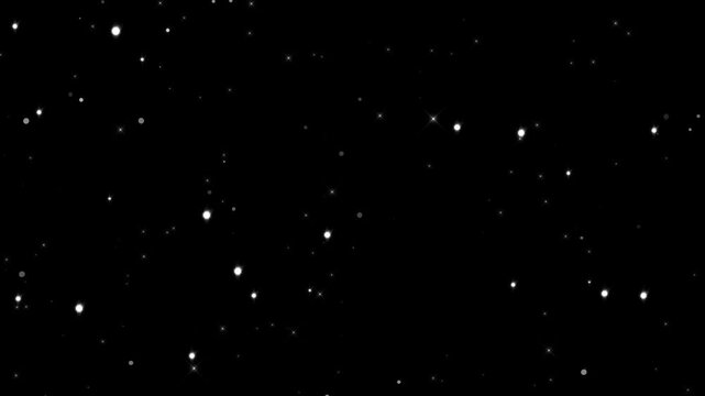 shiny glowing bokeh lights sparkle falling , fairy twinkle retro particles isolated alpha channel animation, social media story and reels overlay motion design element