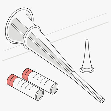 Assortment of Clear Plastic Nasal Speculums and Tubes