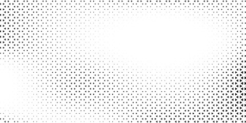 Seamless halftone triangle pattern. Random vector noise texture. Vector ilustration