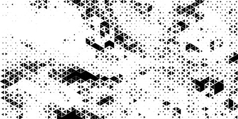 Seamless halftone triangle pattern. Random vector noise texture. Vector ilustration