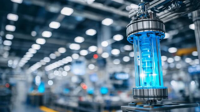 High-detail shot of laboratory-scale reactor vessel with transparent tubing and mixing system, clean-room lighting, focus on controlled mass transfer and reaction kinetics, scienti