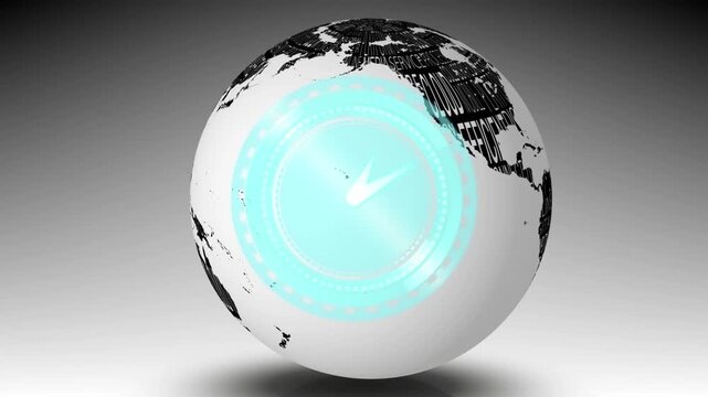 Animation of white stars falling over cocktail glass with olives on black background