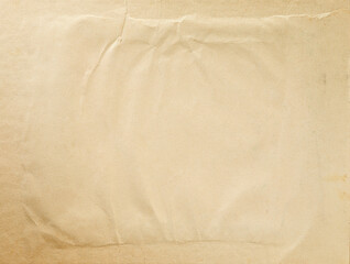 Old paper sheet texture background isolated on white background with clipping path. Element for design.